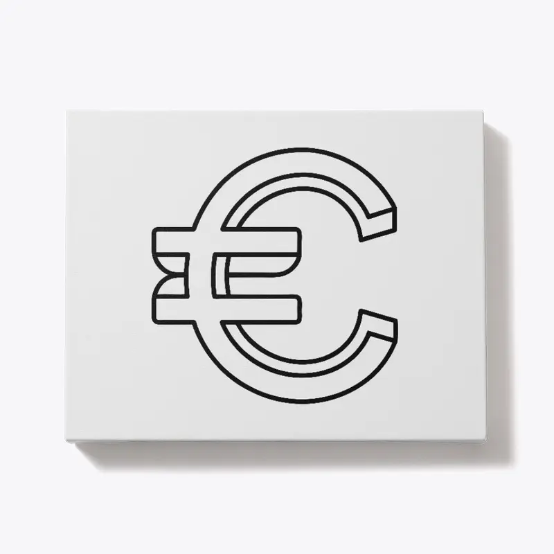 euro, coin, sign, graphics, 3D