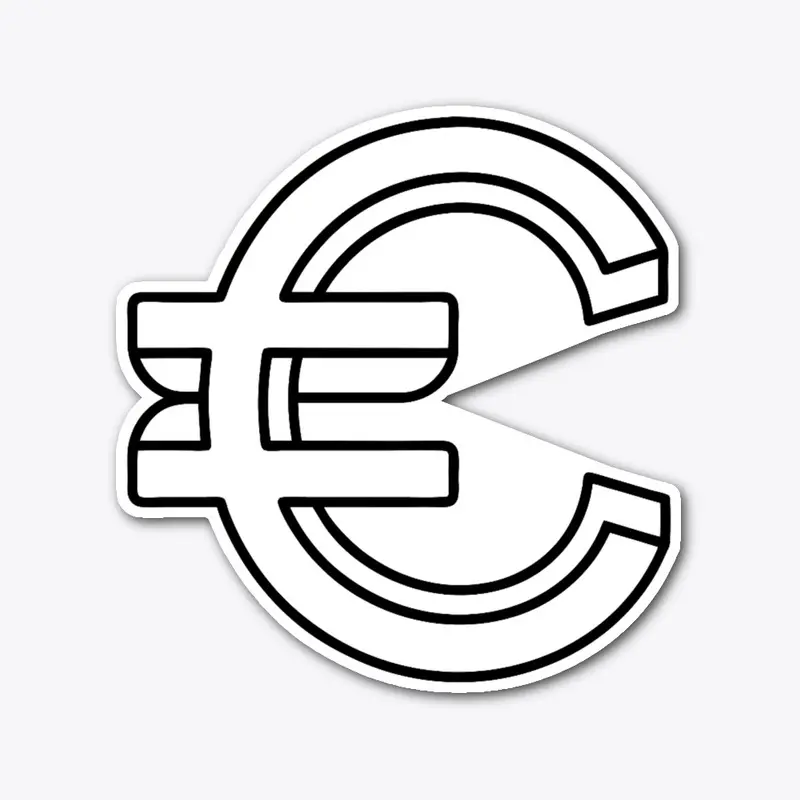 euro, coin, sign, graphics, 3D