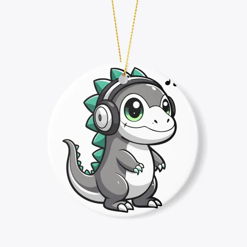 dragon gray in headphones